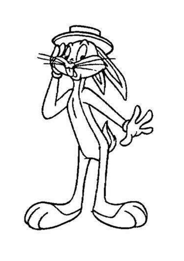 Plansa de colorat cu Bugs Bunny 37 31